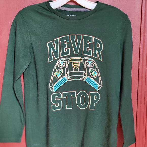 TWO Boy's Shirts Old Navy Green and PLACE Orange Bucket Sizes L (10-12) - Picture 2 of 16